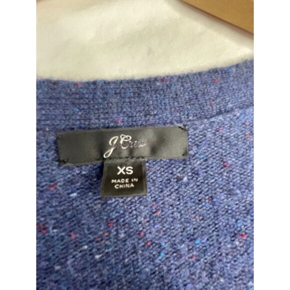 J.‎ Crew Donegal Wool Button Cardigan size XS Blue - Picture 2 of 6